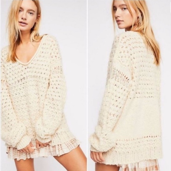 Free People Crashing waves pullover sweater - Picture 3 of 9